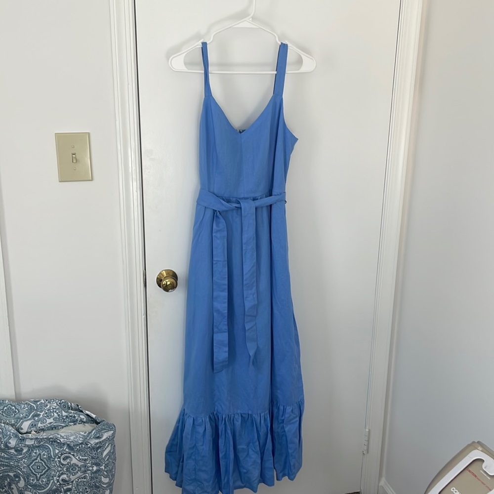 J crew light blue dress with lining